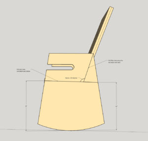 Single Sheet Plywood Rocking Chair