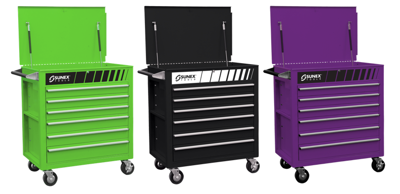 Sunex Tool Cart Color Options