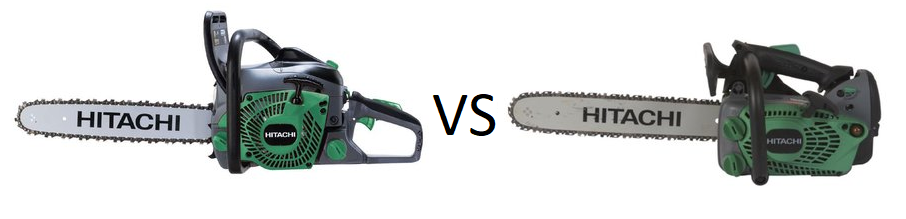 Hitachi rear handle and Hitachi top handle saws