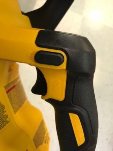DeWalt 20v chainsaw trigger lock