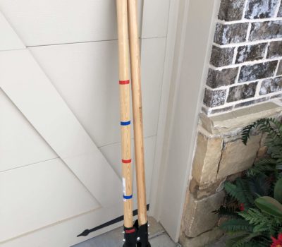 Add colorful tape to the handles of your shovel or post hole digger to know how deep you have dug without constantly measuring