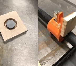 Using epoxy to hold a magnet onto a wooden clamp pad will keep the pad from falling off your metal clamps and are not clamp specific.