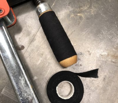 Wrap sports tape to the handles of your clamps to increase your grip on them.