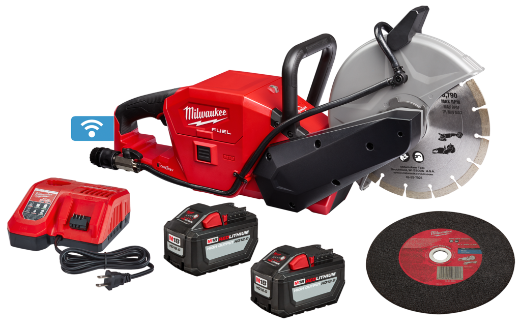 The Milwaukee M18 Fuel Cut Off Saw kit