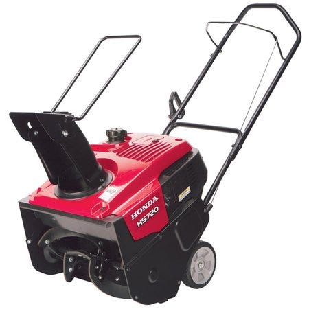 Honda 20 inch 190cc OHC Single Stage Snow Thrower With Chute Control