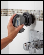 Clean your shower grout with the Dremel Versa.