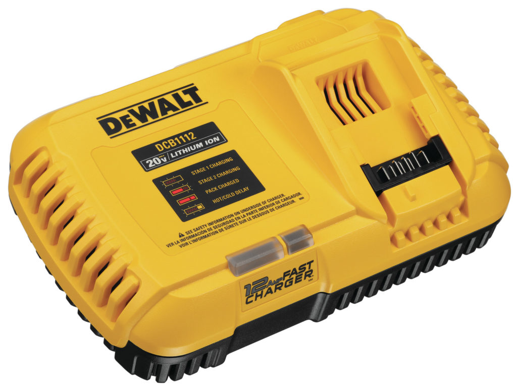 DEWATL DCB1112 12amp fast charger for cordless batteries