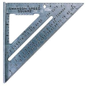 Swanson Tools speed square with black markings