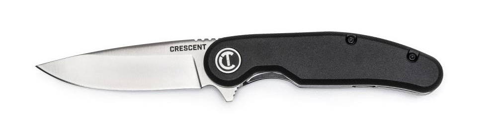 Crescent three and a quarter inch drop point composite handle pocket knife