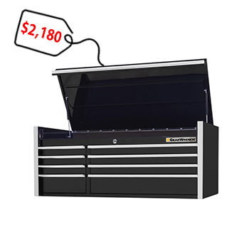 GEARWRENCH Top Chest, 55 Inch 8-Drawer Extreme Tools Series, Black & Chrome