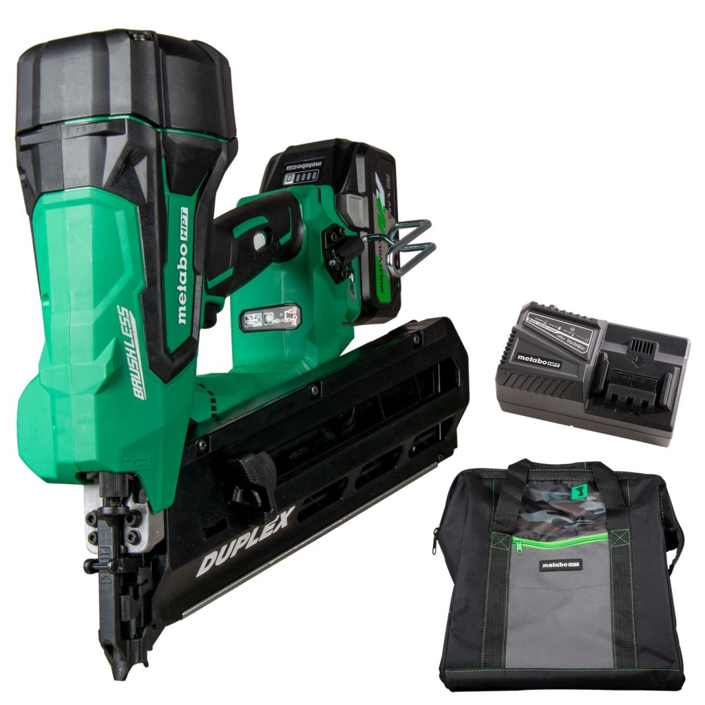 Metabo HPT MultiVolt Cordless Duplex Cordless Nailer Kit