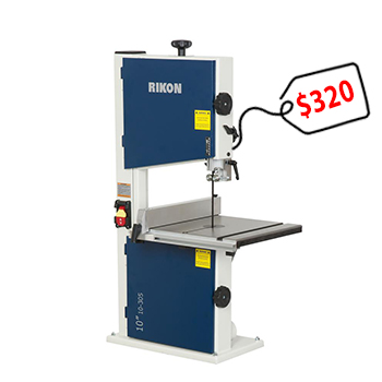 Rikon 10 Inch Bandsaw With Fence 1/3 Horsepower