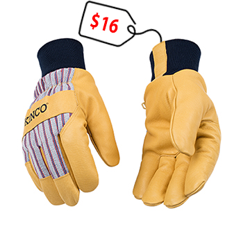 KINCO Lined Premium Grain Pigskin Palm Work Gloves (Large)
