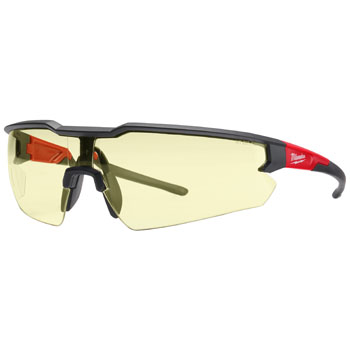 Milwaukee yellow tinted safety glasses.