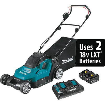 Makita 18V X2 (36V) LXT Lithium-Ion Cordless 17 Inch Residential Lawn Mower Kit