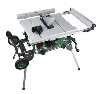 Metabo HPT 10 Inch Jobsite Table Saw with Fold Roll Stand