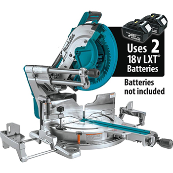Makita 18 Volt X2 LXT Lithium-Ion (36V Volt) Brushless Cordless 12 Inch Dual-Bevel Sliding Compound Miter Saw with Laser