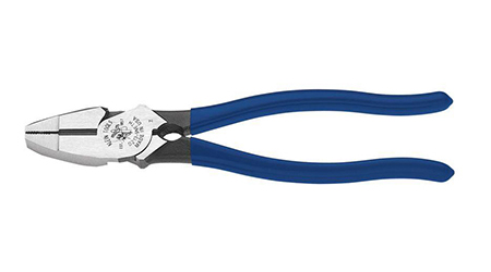 Klein Tools 9-inch Bolt Thread Linemans Pliers