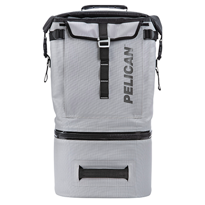 Pelican brand soft sided backpack cooler.