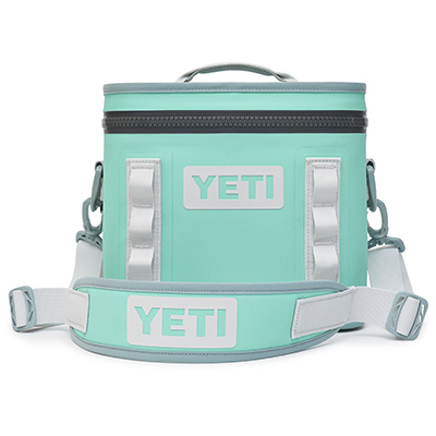Yeti soft sided Hopper Flip cooler with top handle and shoulder strap