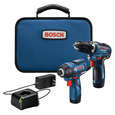 Bosch 12 Volt Max 2-Tool Combo Kit with 3/8-Inch Drill/Driver and 1/4-Inch Hex Impact Driver