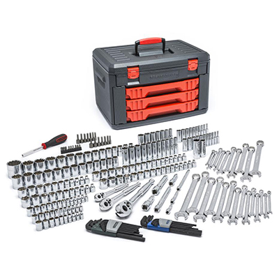 Gearwrench 239 Piece Mechanics Tool Set in 3 Drawer Storage Box