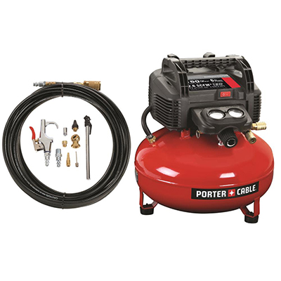 Porter Cable 150 PSI, 6-Gallon Oil-Free Pancake Air Compressor