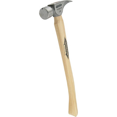 Stiletto 14-Ounce Titanium Smooth Face/ Curved 18-Inch Framing Hammer