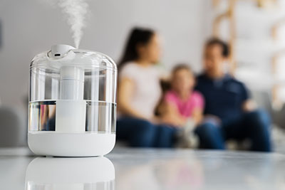 Air Humidifier Modern Technology And Equipment In Living Room