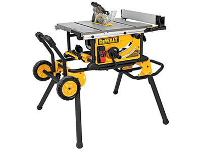 DEWALT 10-Inch Jobsite Table Saw with Rolling Stand