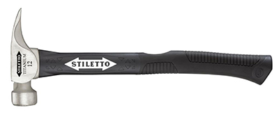 Stilleto 12-Ounce Titanium Milled Face Hammer