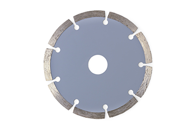 Closeup of a diamond grinding wheel.