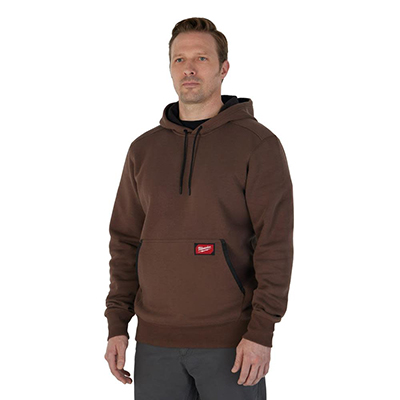 Milwaukee Midweight Pullover Hoodie Brown